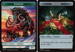 Elephant // Treasure  Double-Sided Token - Foil